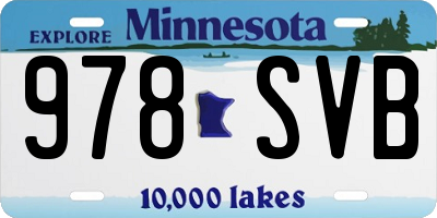 MN license plate 978SVB
