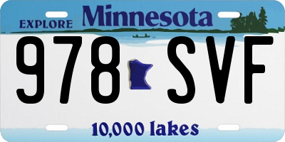 MN license plate 978SVF