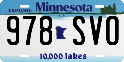 MN license plate 978SVO
