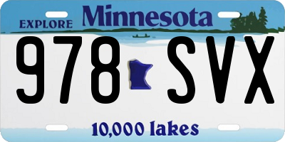 MN license plate 978SVX