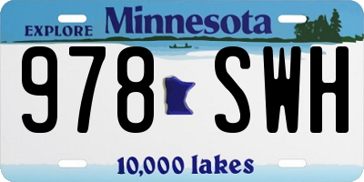 MN license plate 978SWH