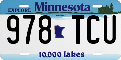 MN license plate 978TCU