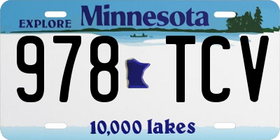 MN license plate 978TCV