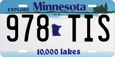 MN license plate 978TIS