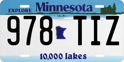 MN license plate 978TIZ