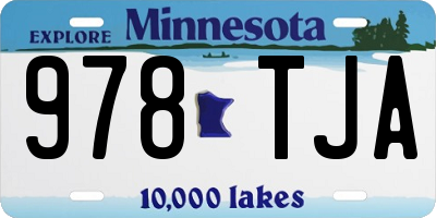 MN license plate 978TJA