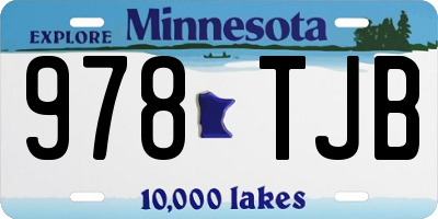 MN license plate 978TJB