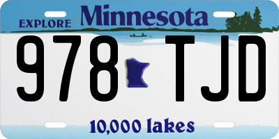 MN license plate 978TJD