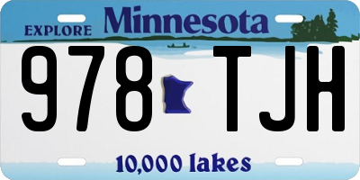 MN license plate 978TJH