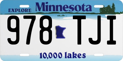 MN license plate 978TJI
