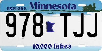 MN license plate 978TJJ