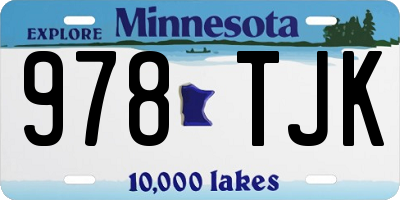 MN license plate 978TJK