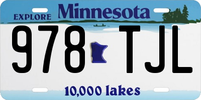 MN license plate 978TJL