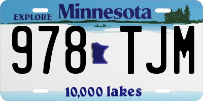 MN license plate 978TJM