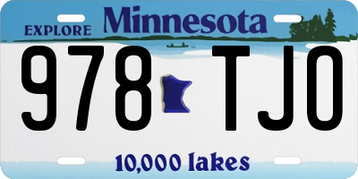 MN license plate 978TJO