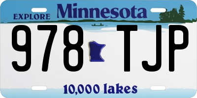 MN license plate 978TJP