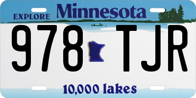 MN license plate 978TJR