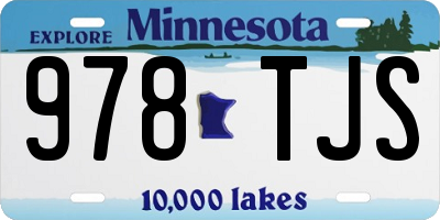MN license plate 978TJS
