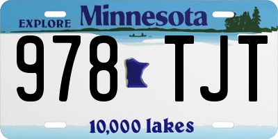MN license plate 978TJT