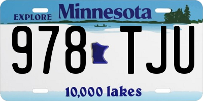 MN license plate 978TJU