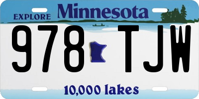 MN license plate 978TJW