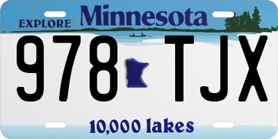 MN license plate 978TJX