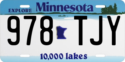 MN license plate 978TJY