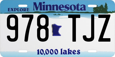 MN license plate 978TJZ
