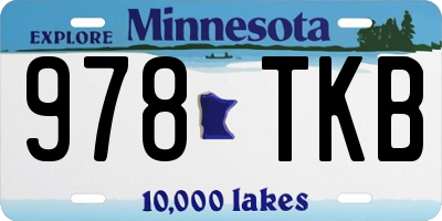 MN license plate 978TKB