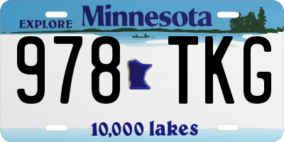 MN license plate 978TKG
