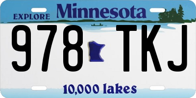 MN license plate 978TKJ