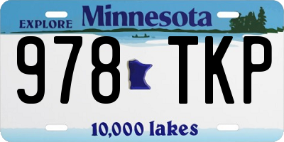 MN license plate 978TKP