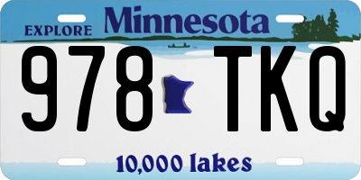 MN license plate 978TKQ