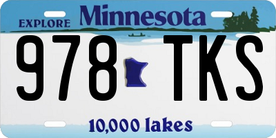 MN license plate 978TKS