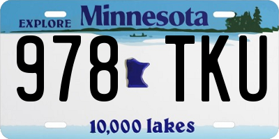 MN license plate 978TKU