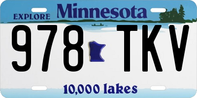 MN license plate 978TKV