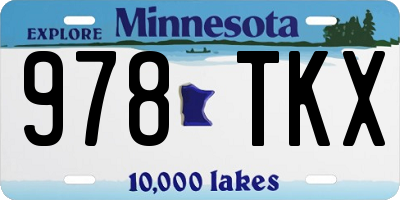MN license plate 978TKX