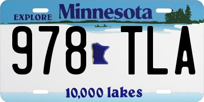 MN license plate 978TLA