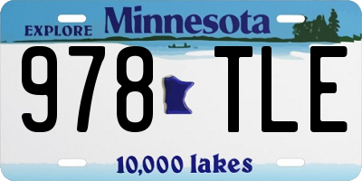 MN license plate 978TLE