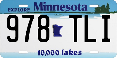 MN license plate 978TLI