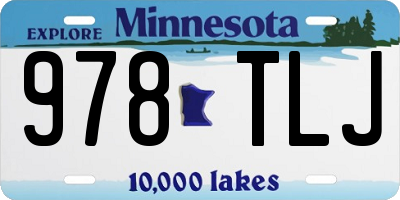 MN license plate 978TLJ