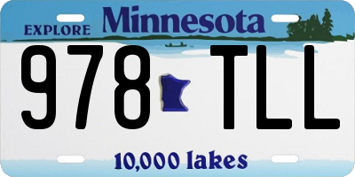 MN license plate 978TLL
