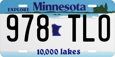 MN license plate 978TLO