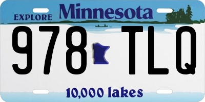 MN license plate 978TLQ