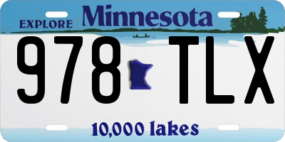 MN license plate 978TLX