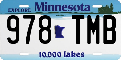 MN license plate 978TMB