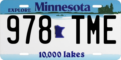MN license plate 978TME