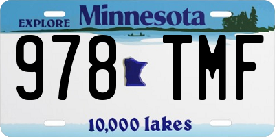 MN license plate 978TMF