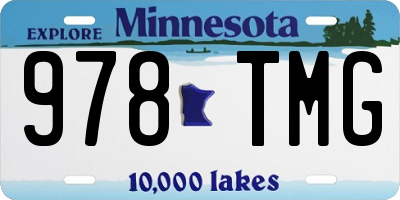 MN license plate 978TMG
