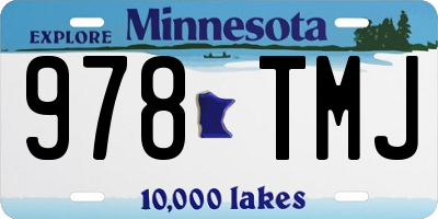 MN license plate 978TMJ